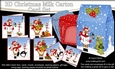 3D Christmas Rudolph Cards in a Mini Milk Carton Bumper Kit