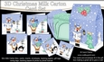 3D Christmas Rudolph Cards in a Mini Milk Carton Bumper Kit
