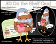 3D On the Shelf Everlasting Calendar Kit - Little Christmas Bobbin Robin is in Love