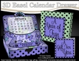 3D Everlasting Easel Calendar Drawer Gift Set - Fluttery Butterfly