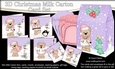 3D Christmas Livvy Bear Cards in a Mini Milk Carton Bumper Kit