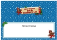 large DL Christmas SON & DAUGHTER IN LAW Robin Signpost insert