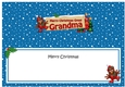 large DL Christmas GREAT GRANDMA Robin Signpost insert