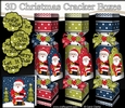 3D Christmas Cracker Boxes Santa has a Christmas Stocking