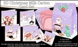3D Christmas Snowy Fun Cards in a Mini Milk Carton Bumper Kit
