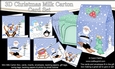 3D Christmas Snowy Fun Cards in a Mini Milk Carton Bumper Kit