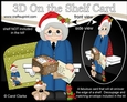 3D On the Shelf Card Kit - Little Christmas Older Postwoman