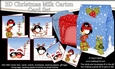 3D Christmas Penguins Cards in a Mini Milk Carton Bumper Kit