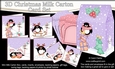 3D Christmas Penguins Cards in a Mini Milk Carton Bumper Kit
