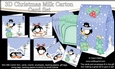 3D Christmas Penguins Cards in a Mini Milk Carton Bumper Kit