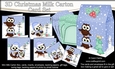 3D Christmas Little Hoot Owls Cards in a Mini Milk Carton Bumper Kit