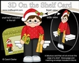 3D On the Shelf Card Kit - Christmas Jumper Man delivers the Presents