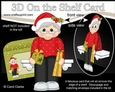 3D On the Shelf Card Kit - Christmas Jumper Old Man delivers the Presents