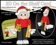 3D On the Shelf Card Kit - Christmas Jumper Old Lady delivers the Presents
