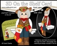 3D On the Shelf Card Kit - Christmas Line Dancer Nell is having fun at the Hoedown