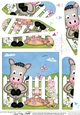 GiGi Horse has a Rose and Basket of Flowers Fan Pyramage Topper