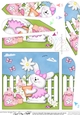 Little Bunny has a Daisy Fan Pyramage Topper