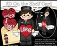 3D On the Shelf Card Kit - Valentine Heart Love & Romance Teen Rafael