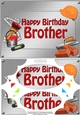 A5 Happy Birthday BROTHER Handyman Tools Scallop Corners & Pyramage
