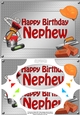 A5 Happy Birthday NEPHEW Handyman Tools Scallop Corners & Pyramage