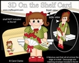 3D On the Shelf Card Kit - Valentine Heart Shaped Roses Love & Romance Girl Betti