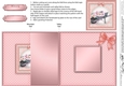 Flower Filled Wheelbarrow No-Hole Fold Back Card