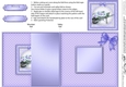 Flower Filled Wheelbarrow No-Hole Fold Back Card