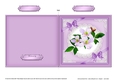 Clematis and Lace Cut and Fold Card