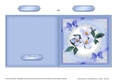 Clematis and Lace Cut and Fold Card