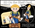 3D On the Shelf Card Kit - Little Hammer & Nail Carpenter Joiner Wilburn