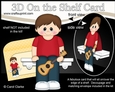 3D On the Shelf Card Kit - Little Ukulele player Johnathan