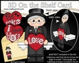 3D On the Shelf Card Kit - Valentine Heart Love & Romance Old Man Bryant