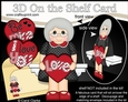 3D On the Shelf Card Kit - Valentine Heart Love & Romance Old Lady Vivienne