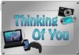 A4 THINKING OF YOU Gadgets n Gizmos Card Topper