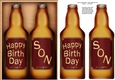 A5 HAPPY BIRTHDAY SON Beer Gift Set 3D decoupage