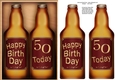 A5 HAPPY BIRTHDAY 50 TODAY Beer Gift Set 3D decoupage