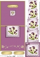 Pansy on Lace No-Hole Over the Edge & spiral pyramid