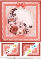 8 x 8 Spring Flowers Scalloped corner Topper