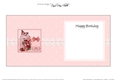 Birthday Butterflies and Violas Birdcage High square landscape insert