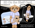 3D On the Shelf Card Kit - Cute Little Baby Meerkat Dmitry