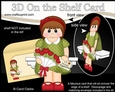 3D On the Shelf Card Kit - Valentine Heart Shaped Roses Love & Romance Teen Cacie