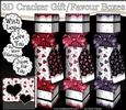 3D Romantic Hearts Valentine Love & Romance Cracker Gift Favour Boxes