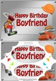 A5 Happy Birthday BOYFRIEND Handyman Tools Scallop Corners & Pyramage
