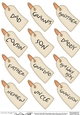 3D Male Relations Tags Decoupage Sheet