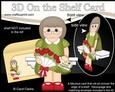 3D On the Shelf Card Kit - Valentine Heart Shaped Roses Love & Romance Older Lady Jodie
