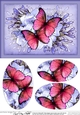 A5 Butterflies & Flowers Oval Pyramage Topper