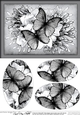 A5 Butterflies & Flowers Oval Pyramage Topper
