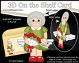 3D On the Shelf Card Kit - Valentine Heart Shaped Roses Love & Romance Old Lady Patricia