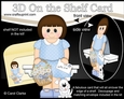 3D On the Shelf Card Kit - Jinny has a Basket of Daisies, letter & Dog Joi