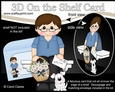 3D On the Shelf Card Kit - Chadwick has a Basket of Daisies, letter & Dog Joi